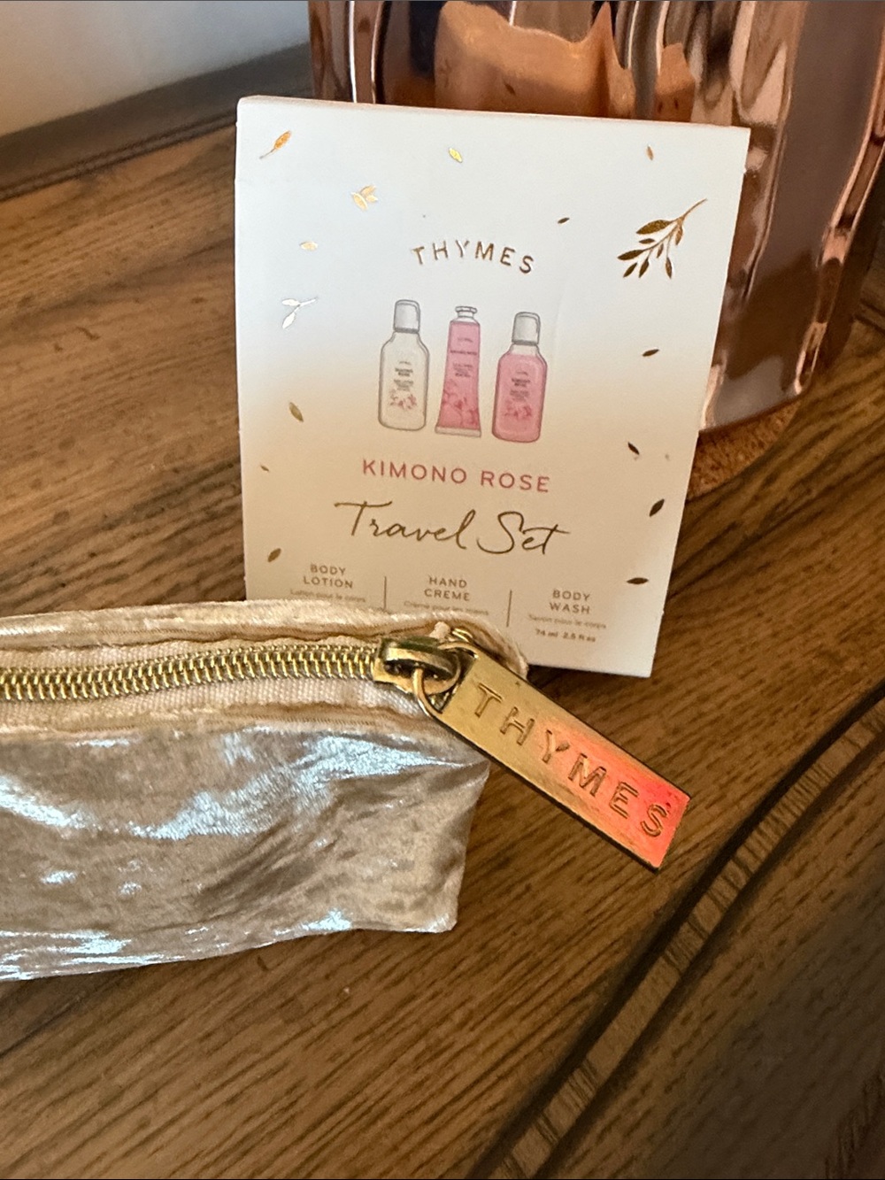 Thymes Kimono Rose Travel Set - Pink